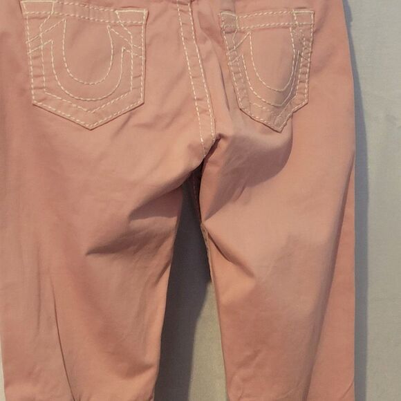 * * TRUE RELIGION DUSTRY ROSE STRETCHY STRAIGHT LEG JEANS - Picture 5 of 10